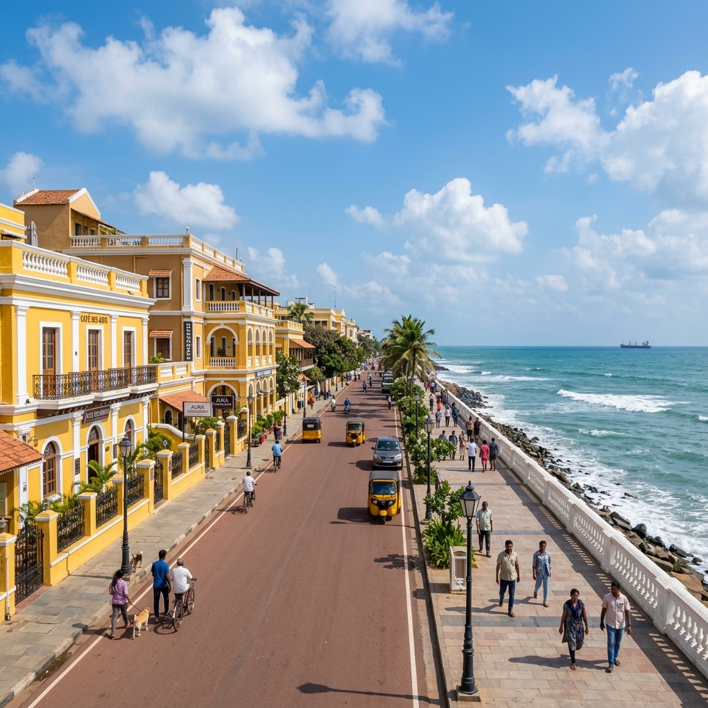 French Quarter Promenade, Puducherry